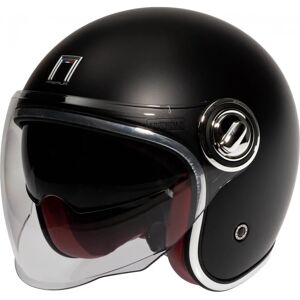 Casque jet Nox Premium Heritage noir mat- XS noir XS female