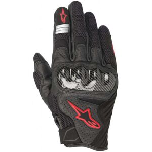 Gants textile/cuir Alpinestars SMX-1 Air V2 noir/rouge fluo- L rouge L male