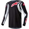 Maillot cross Alpinestars Fluid Lucent black/white- M rouge M male