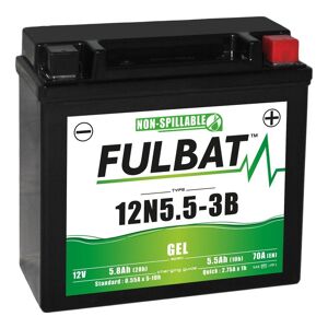 Batterie Fulbat 12N5.5-3B GEL 12V 5Ah + a droite
