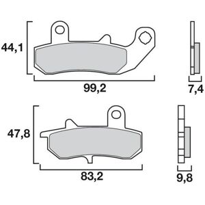 Plaquettes de Frein Brembo - Carbone Ceramique - 07SU1718