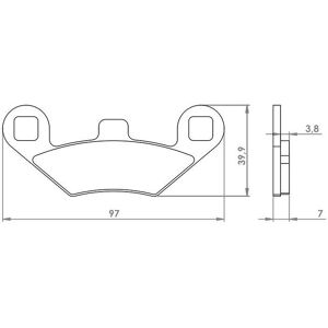 Plaquettes de Frein 1Tek Origine - WL-7036-OG - Peugeot Metropolis -1