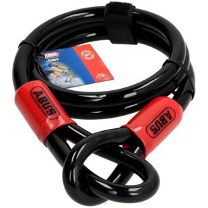 Cable antivol lasso antivol Abus Cobra 1,2m Ø12 mm noir/rouge