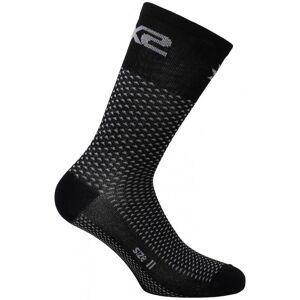 Chaussettes hautes Sixs Short Logo noir carbon- 44/47 noir