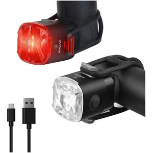 Éclairage Av & Ar USB Kheax led 50/20 Lumens noir