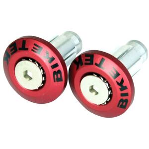 BikeTek Embouts de guidon Flush Dual rouge