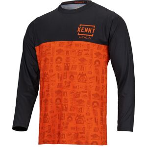 Maillot velo VTT manches longues Kenny Charger homme orange- S orange