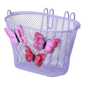 Panier velo enfant Basil Jasmin violet en acier