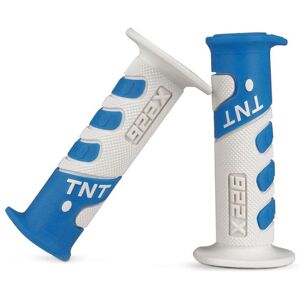 TNT Tuning Revetements de poignees TNT MX 922X - Blanc/Bleu