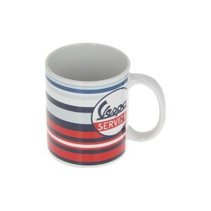 Tasse Vespa Servizio Rayures bleu/rouge/blanc