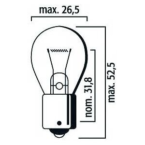 Brazoline Boite de 10 ampoules 6V 21W BA15S