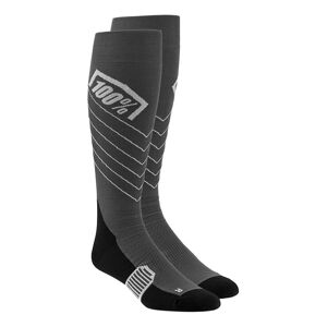 100% Chaussettes 100 % Hi Side MX gris- S/M noir S/M female