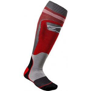 Chaussettes Alpinestars Mx Plus-1 rouge cool/gris- M rouge M