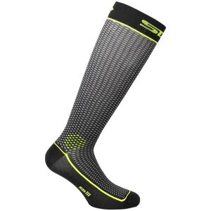 Chaussettes hautes Sixs Long 2 noir/jaune- 40/43 jaune