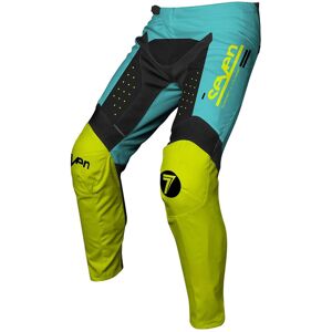 Pantalon cross Seven Vox Aperture jaune fluo/bleu- US-32 bleu US-32 male