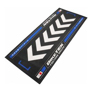 Tapis de garage BikeTek Series 7 Rising Sun noir/bleu 190x80 cm