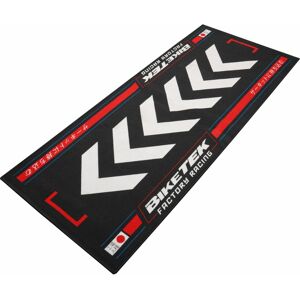 Tapis de garage BikeTek Series 7 Rising Sun noir/rouge 190x80 cm