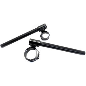 Guidons bracelets Barracuda Clip-On en alu Ergal noir 38mm a 40mm