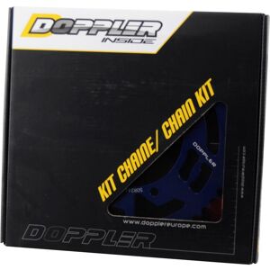 Kit chaîne Doppler bleu 14x53 420 Derbi Senda 00- / Gilera SMT / RCR