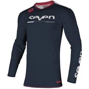 Maillot cross Seven Rival Rampart blanc/navy- S bleu S male