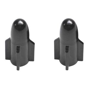 1Tek Tuning Paire de bouchons de valve rocket alu noir