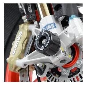 Tampons de protection de fourche R&G; Racing noirs Aprilia RSV4 RR 15-1