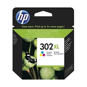 HP 302XL Cartouche d'encre trois couleurs grande capacité authentique (F6U67AE) pour DeskJet 2130/3630 et OfficeJet 3830 HP