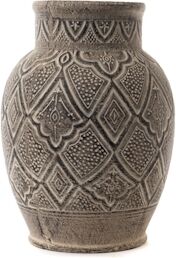 Vase Maroc 30 cm -  Multicolore Rond Terre Cuite Amadeus 21.5x21.5 cm