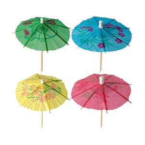 Papstar Pique décoratif 10 cm couleurs assorties ''Parasol décoratif'' x 1728