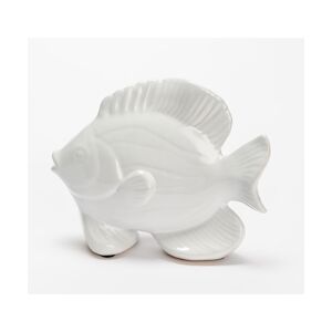 AMADEUS Poisson Gustave 18 cm blanc - Autre Grès Amadeus 8x22 cm