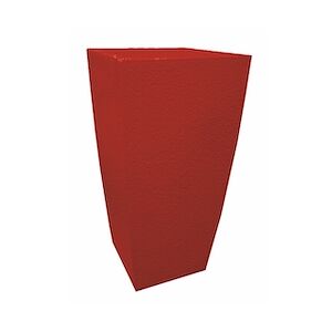 ARTICIMENTOS Vase en béton peint rouge - 33x33x61cm