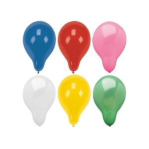 Papstar Ballons rond Ø 28 cm couleurs assorties