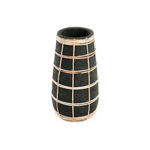 Bazar Bizar - Vase - Cutie - Noir Naturel - M