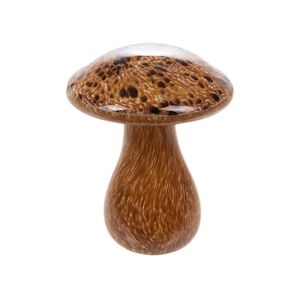 AMADEUS Champignon or et noir Sulfure - Autre Verre Amadeus 9x9 cm