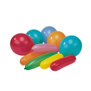 Papstar Ballons couleurs assorties 