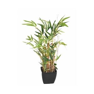 VERT ESPACE plante artificielle bonsai bambou en pot 50 cm