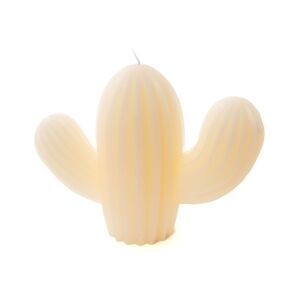 AMADEUS Bougie cactus blanc - Autre Cire Amadeus 6.5x20 cm