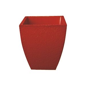 ARTICIMENTOS Vase en béton peint rouge - 30x30x34cm