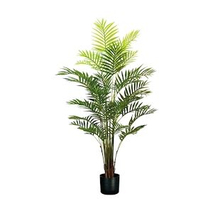 King Home Plante de palmier areca en polyéthylène 33 feuilles vertes