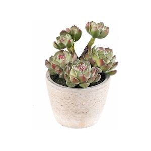 VERT ESPACE plante artificielle succulente en pot 18 cm