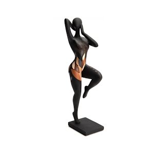 AMADEUS Statue femme Eline noire hauteur 40 cm - Autre Résine Amadeus 13.5x11.5 cm