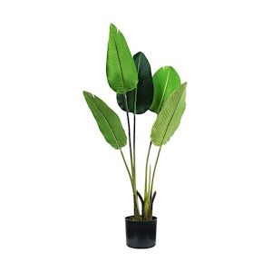 King Home Polyéthylène Plante Strelitzia 5 feuilles vertes