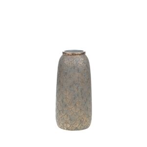 AMADEUS Vase capu 31 cm - Gris Rond Résine Amadeus 15x15 cm