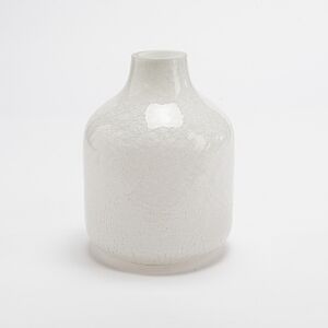 Vase craquele Itakoski -  Blanc Rond Verre Lou De Castellane