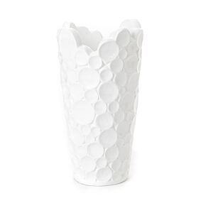 Vase Vesuvio 59 cm blanc -   Resine Lou De Castellane 32x32 cm