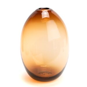 Vase Sonora ambre hauteur 26 cm -  Marron Rond Verre Lou De Castellane