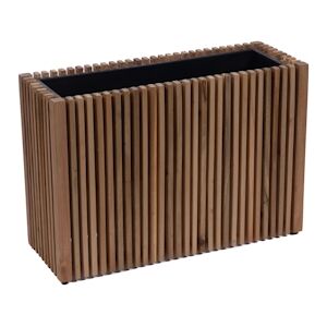 Jardiniere Nosara 50 cm -  Marron Rectangle Resine Lou De Castellane 27x73 cm