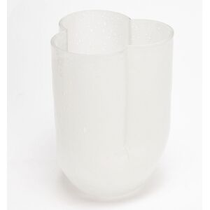 Vase Quito blanc -  Rond Verre Lou De Castellane