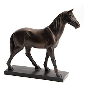 Cheval a poser bronze petit modele -  Marron Autre Resine Amadeus 29.3x9 cm