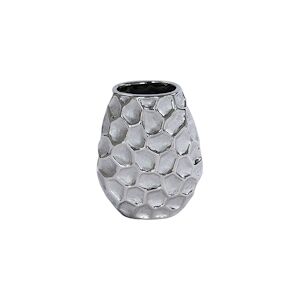 Vase Martel boule silver 16 cm -  Argent Rond Céramique Table Passion 12.4x6.2 cm - Publicité